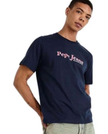 PEPE JEANS KURZARM-T-SHIRT MIT LOGO AZUL