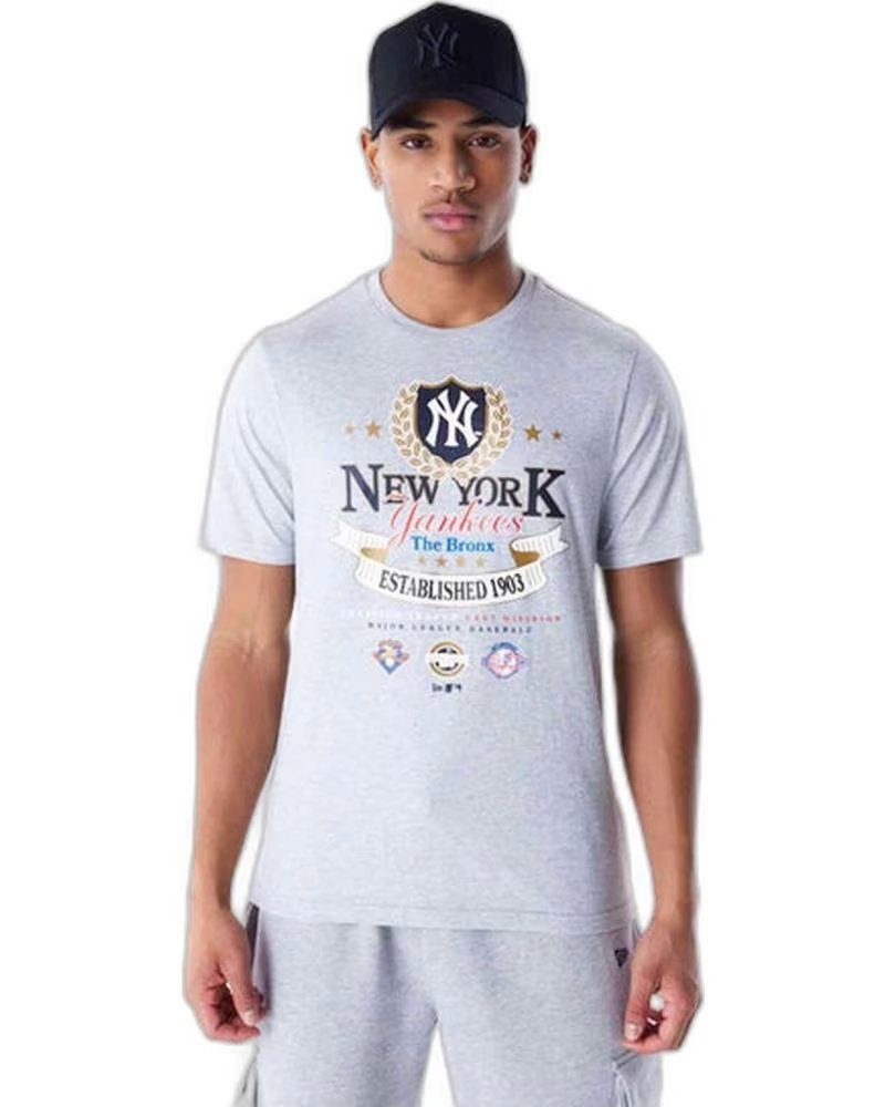 NEW ERA CAMISETA DE MANGA CURTA NEW ERA NEW YORK MASCULINA GRIS