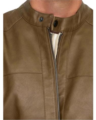 ONLY CHAQUETA DE CUERO MARRÓN PARA HOMBRE ONLY SONS MARRON