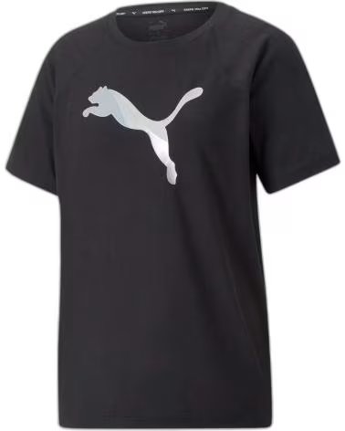 PUMA CAMISETA PUMA EVOSTRIPE NEGRA PARA MUJER NEGRO