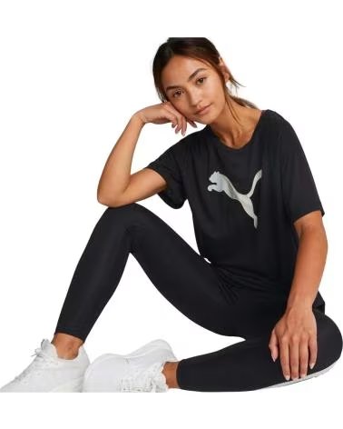 PUMA CAMISETA PUMA EVOSTRIPE NEGRA PARA MUJER NEGRO
