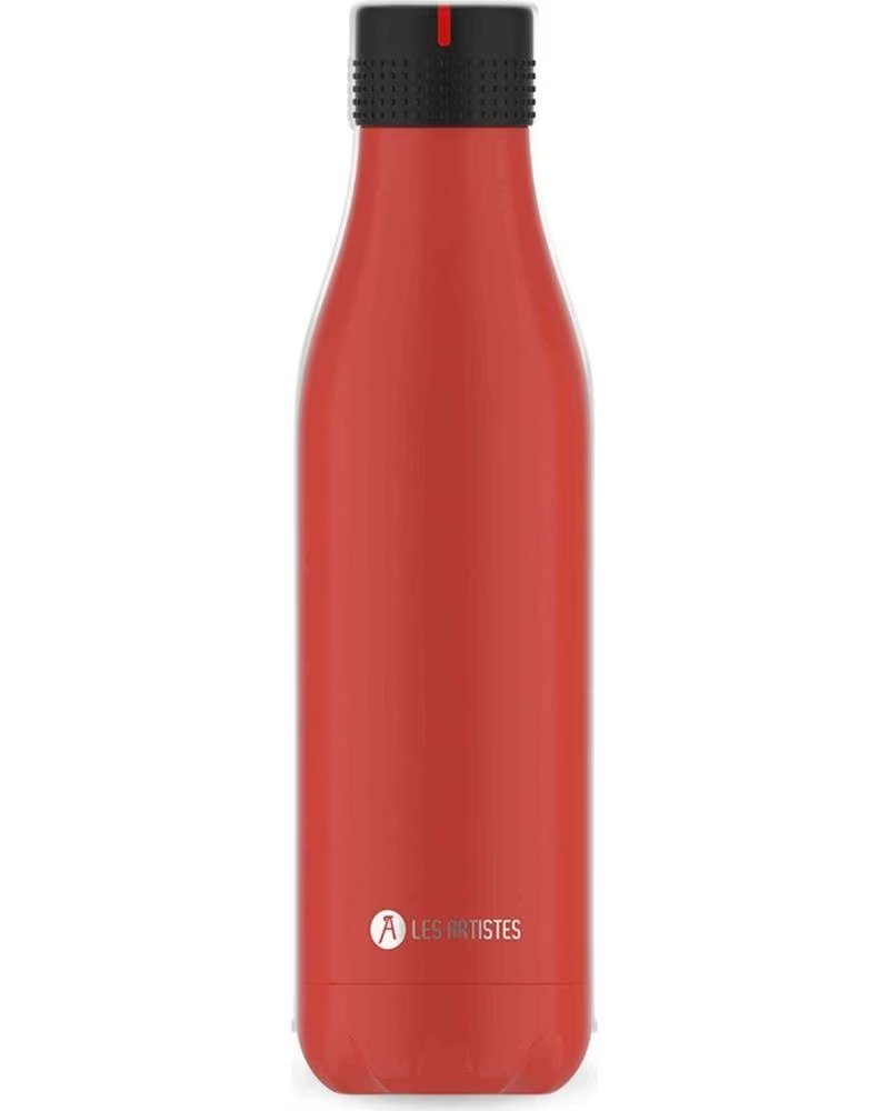 LES ARTISTES BOTELLA DE ACERO INOXIDABLE LES ARTISTES ROJA ROJO