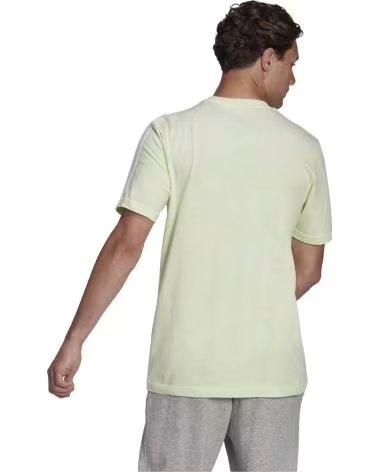 ADIDAS MAGLIETTA ADIDAS ESSENTIALS 3 STRISCE MANICA CORTA UOMO BLANCO