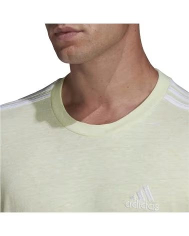 ADIDAS MAGLIETTA ADIDAS ESSENTIALS 3 STRISCE MANICA CORTA UOMO BLANCO