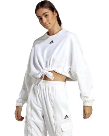 ADIDAS FELPA ADIDAS ESSENTIALS DONNA BIANCA BLANCO