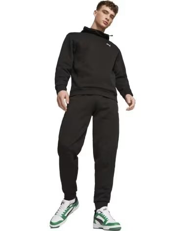 PUMA PANTALONI LUNGHI PUMA ESSENTIALS LOGO UNISEX NERO NEGRO