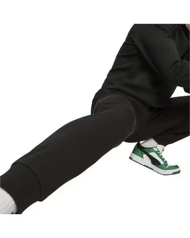 PUMA PANTALONI LUNGHI PUMA ESSENTIALS LOGO UNISEX NERO NEGRO