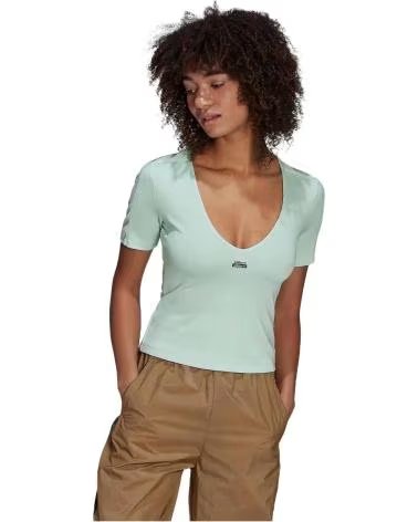 ADIDAS BLUSA ADIDAS ESSENTIALS RIB VERDE DONNA VERDE