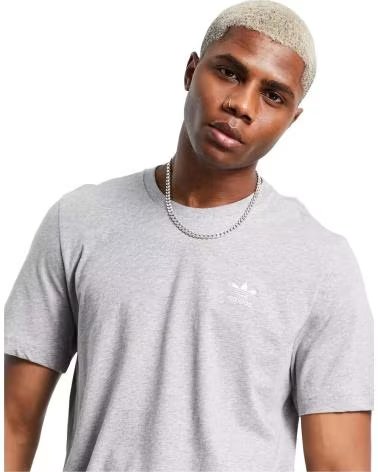 ADIDAS MEN´S ADIDAS ESSENTIALS LOGO SHORT SLEEVE T-SHIRT GRIS