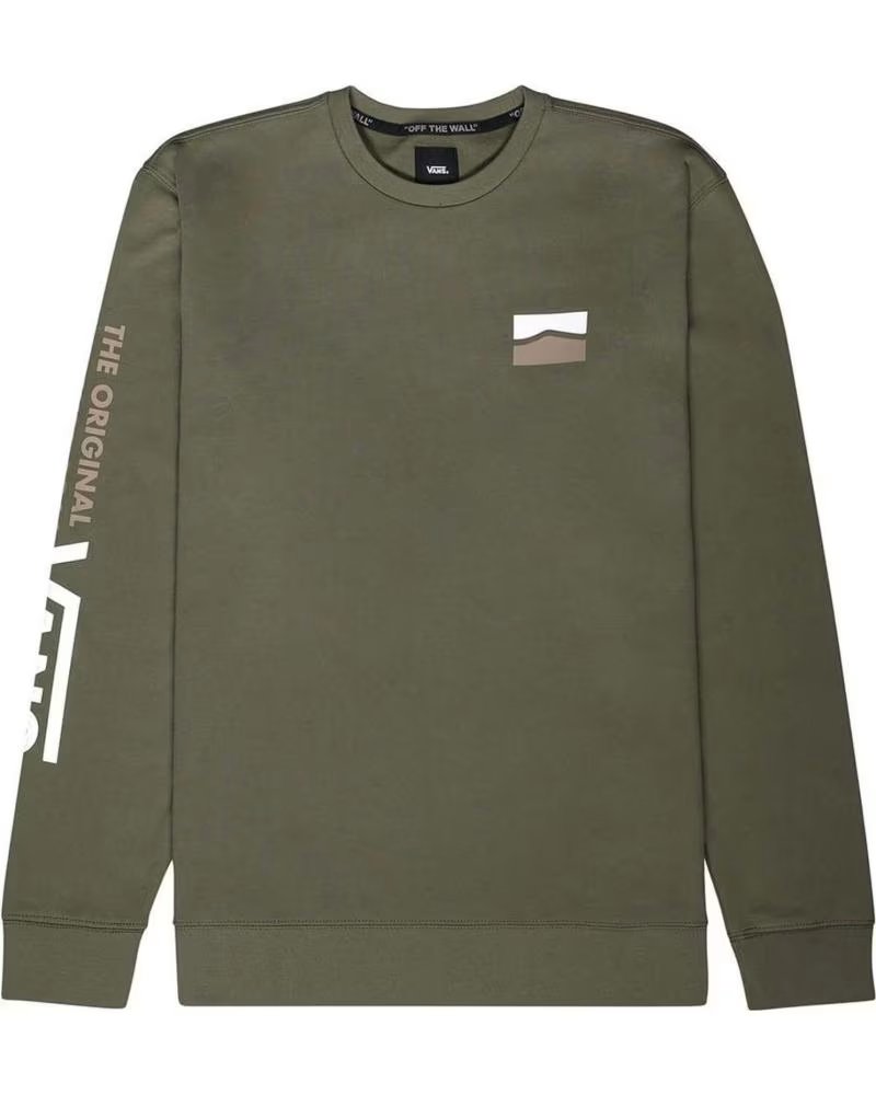 VANS OFF THE WALL SWEATSHIRT VANS OFF THE WALL POUR HOMME VERT VERDE