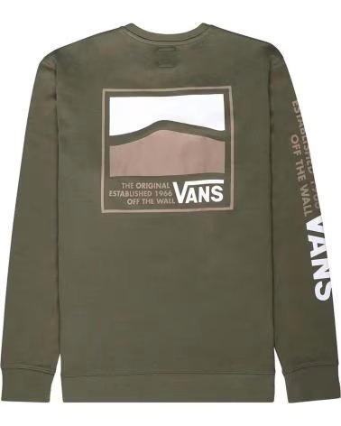 VANS OFF THE WALL SWEATSHIRT VANS OFF THE WALL POUR HOMME VERT VERDE