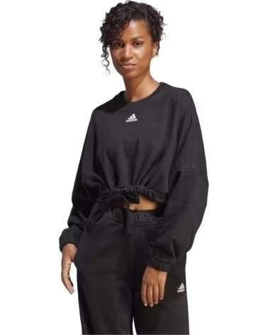 ADIDAS MOLETOM ADIDAS CROPPED FEMININO COM CORDÃO NEGRO