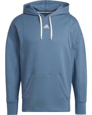 ADIDAS FELPA CON CAPPUCCIO ADIDAS ESSENTIALS DA UOMO AZUL