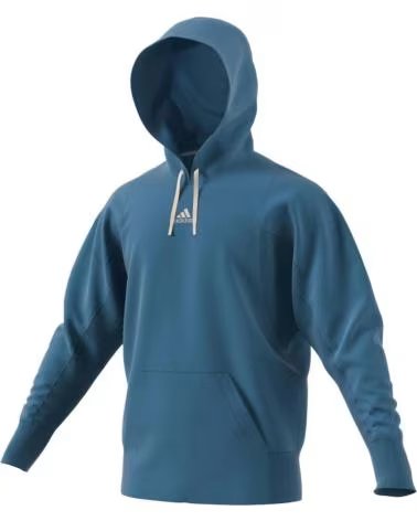ADIDAS FELPA CON CAPPUCCIO ADIDAS ESSENTIALS DA UOMO AZUL