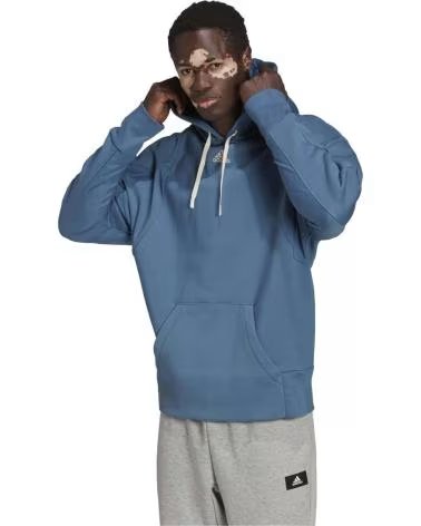 ADIDAS FELPA CON CAPPUCCIO ADIDAS ESSENTIALS DA UOMO AZUL