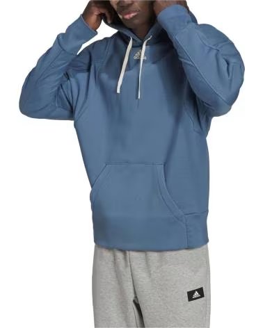 ADIDAS FELPA CON CAPPUCCIO ADIDAS ESSENTIALS DA UOMO AZUL