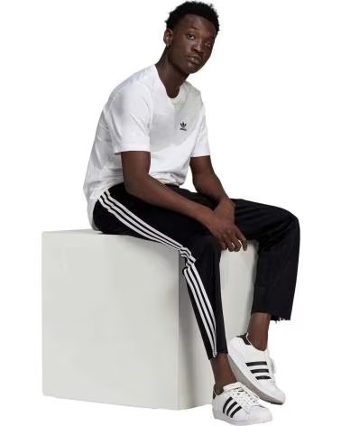 ADIDAS PANTALONI SPORTIVI ADIDAS 3-STRIPES DA UOMO NEGRO