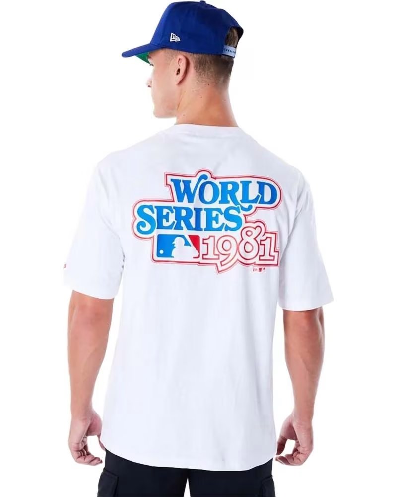 NEW ERA CAMISETA NEW ERA MLB WORLD SERIES LOS ANGELES DODGERS BRANCA MASCULINA BLANCO
