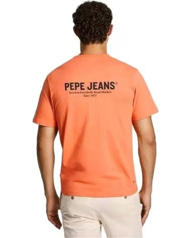 PEPE JEANS T-SHIRT À MANCHES COURTES ORANGE POUR HOMME 862592 NARANJA