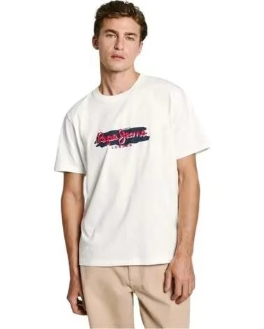 PEPE JEANS T-SHIRT PEPE JEANS À MANCHES COURTES POUR HOMME BEIGE