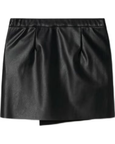 NAME IT FALDA CORTA DE POLIPIEL NEGRA PARA NIÑA NEGRO