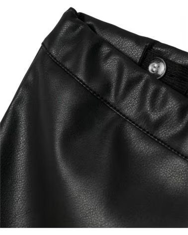 NAME IT FALDA CORTA DE POLIPIEL NEGRA PARA NIÑA NEGRO