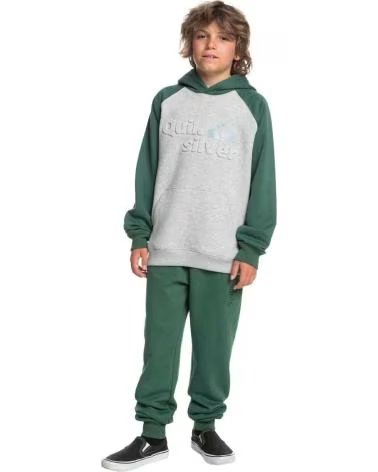 QUIKSILVER SUDADERA CON CAPUCHA EN PARA NINOS GRIS