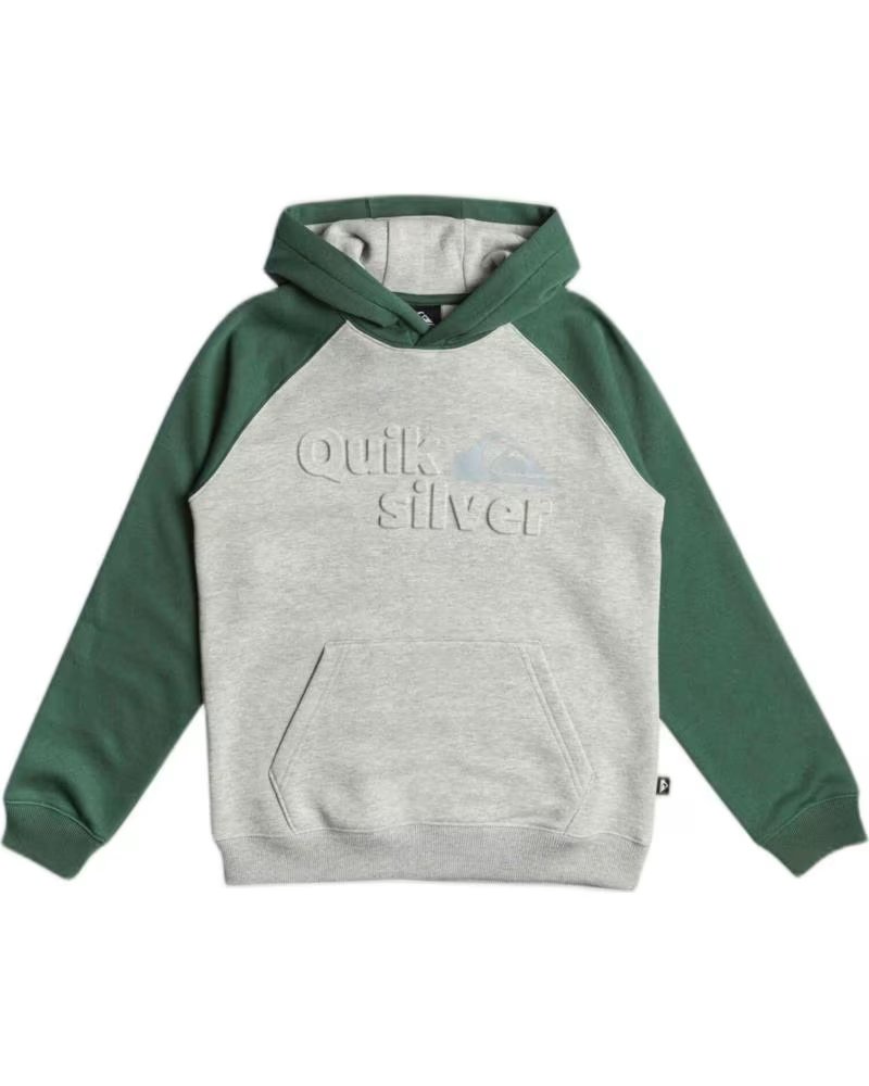 QUIKSILVER SUDADERA CON CAPUCHA EN PARA NINOS GRIS