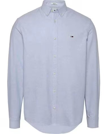 TOMMY JEANS CAMICIA A MANICHE LUNGHE TOMMY JEANS DA UOMO GRIS