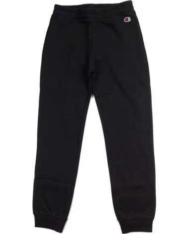 CHAMPION PANTALONI SPORTIVI LUNGHI CHAMPION NERI PER BAMBINI NEGRO