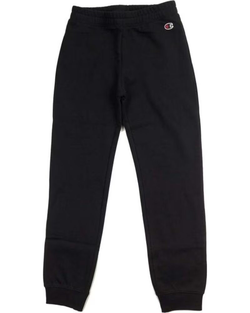 CHAMPION PANTALONI SPORTIVI LUNGHI CHAMPION NERI PER BAMBINI NEGRO
