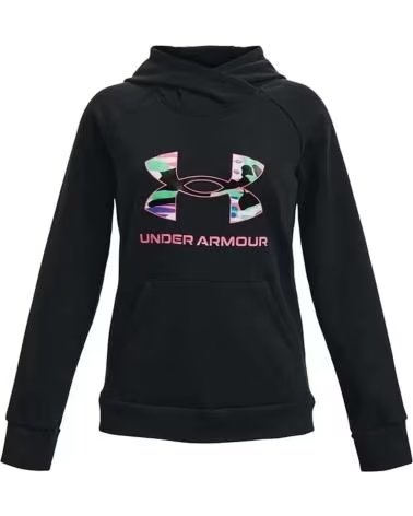 UNDER ARMOUR SUDADERA CON CAPUCHA EN PARA NINOS UNISEX NEGRO