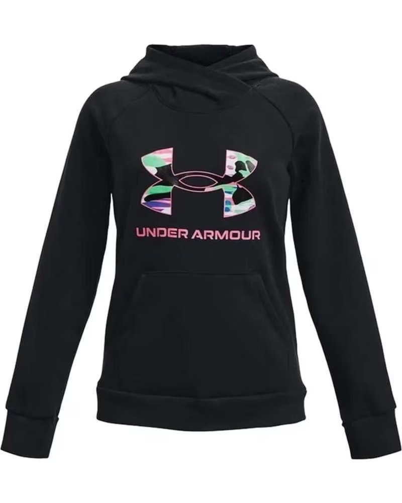 UNDER ARMOUR SUDADERA CON CAPUCHA EN PARA NINOS UNISEX NEGRO