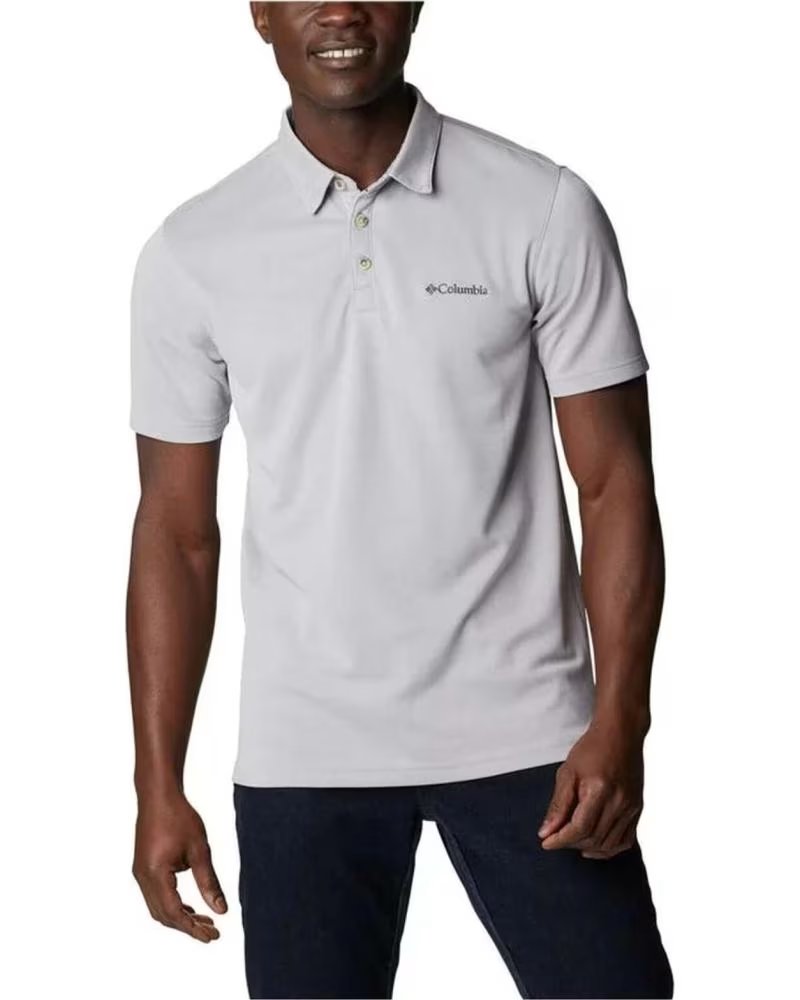 COLUMBIA POLO A MANICHE CORTE DA UOMO GRIGIA GRIS