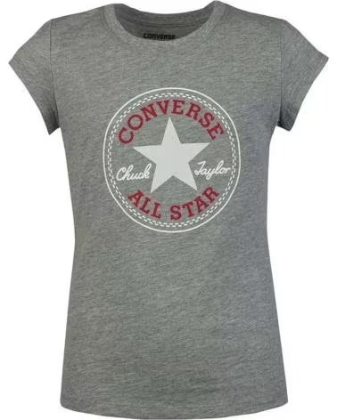 CONVERSE T-SHIRT CHUCK PATCH TEE 468992 042 CRIANÇA GRIS
