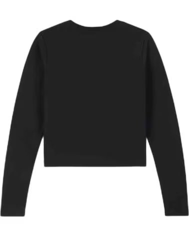 CONVERSE CAMISETA DE MANGA LARGA EN PARA MUJER NEGRO