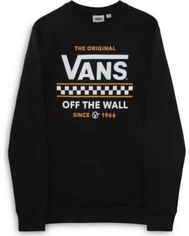 VANS OFF THE WALL SWEATSHIRT VANS "THE ORIGINALS" NOIR POUR HOMME NEGRO