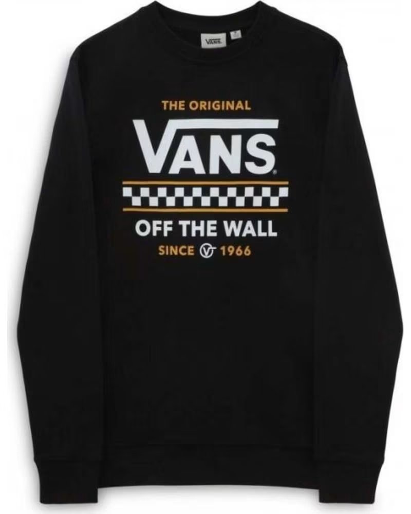 VANS OFF THE WALL SWEATSHIRT VANS "THE ORIGINALS" NOIR POUR HOMME NEGRO
