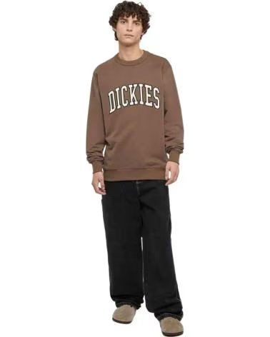DICKIES FELPA DICKIES DA UOMO, MARRONE MARRON