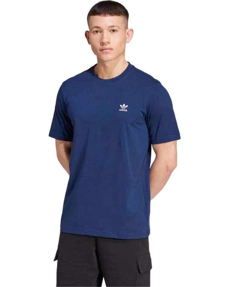 ADIDAS MAGLIETTA ADIDAS ESSENTIALS A MANICHE CORTE DA UOMO AZUL