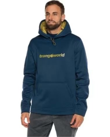 TRANGOWORLD FELPA CON CAPPUCCIO TRANGOWORLD DA UOMO AZUL