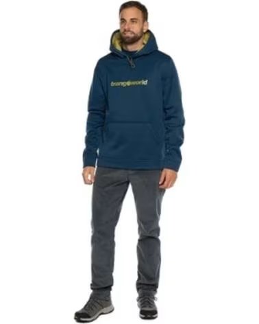 TRANGOWORLD FELPA CON CAPPUCCIO TRANGOWORLD DA UOMO AZUL