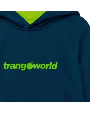 TRANGOWORLD FELPA CON CAPPUCCIO TRANGOWORLD UNISEX PER BAMBINI BLU AZUL