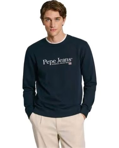 PEPE JEANS FELPA GIROCOLLO DA UOMO VERDE