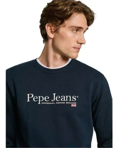 PEPE JEANS FELPA GIROCOLLO DA UOMO VERDE