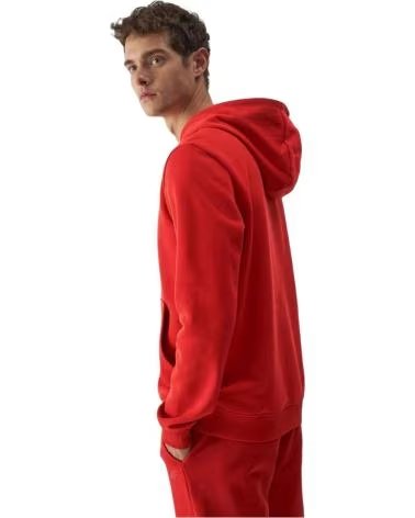 4F SUDADERA CON CAPUCHA EN PARA HOMBRE ROJO