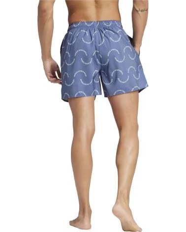 ADIDAS ADIDAS BADESHORTS MIT WELLENMUSTER FÜR HERREN AZUL