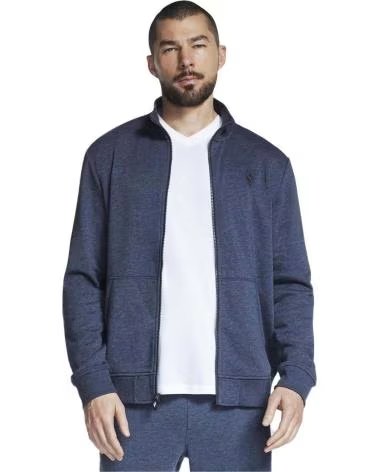 SKECHERS FELPA SKECHERS UOMO BLU NAVY CON MEZZA ZIP AZUL
