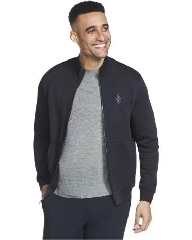 SKECHERS CHAQUETA BOMBER SKECHERS PARA HOMBRE NEGRO