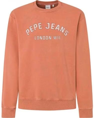 PEPE JEANS FELPA PEPE JEANS CON LOGO AD ARCO DA UOMO NARANJA